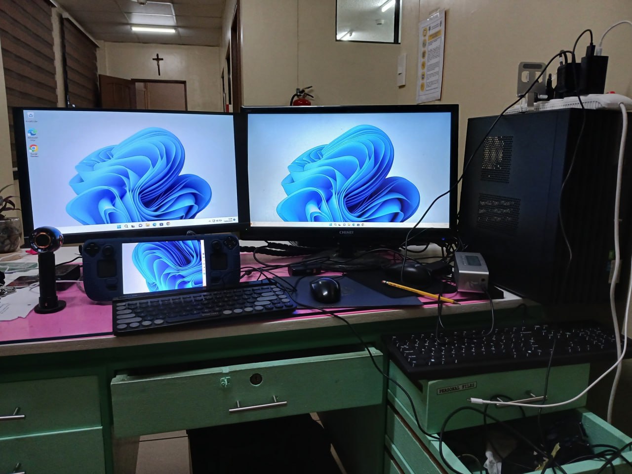 Repair workstation setup for console service by Ra Mur in Baguio